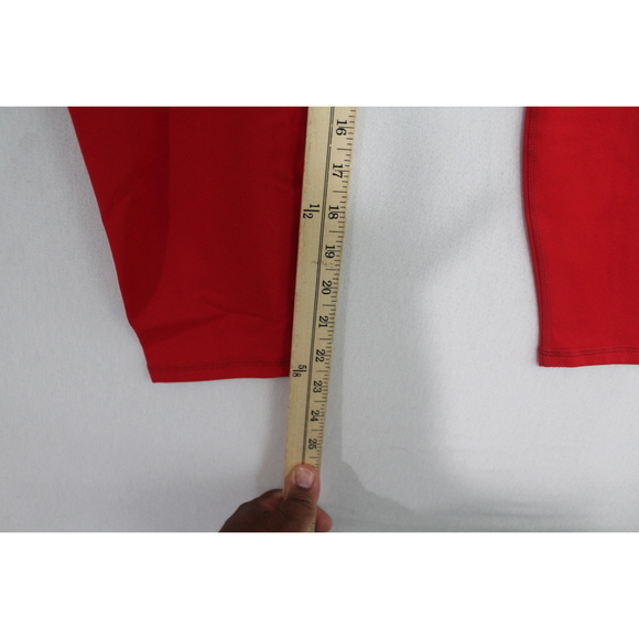 PowerHold By Fabletics Women Red Leggings Pants Yoga Waist Size 30 - Picture 7 of 9